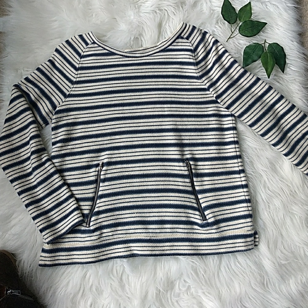 Lou & Grey Striped Sweatshirt